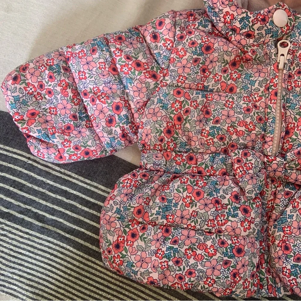 Gap Floral Puffer Warm Baby Coat